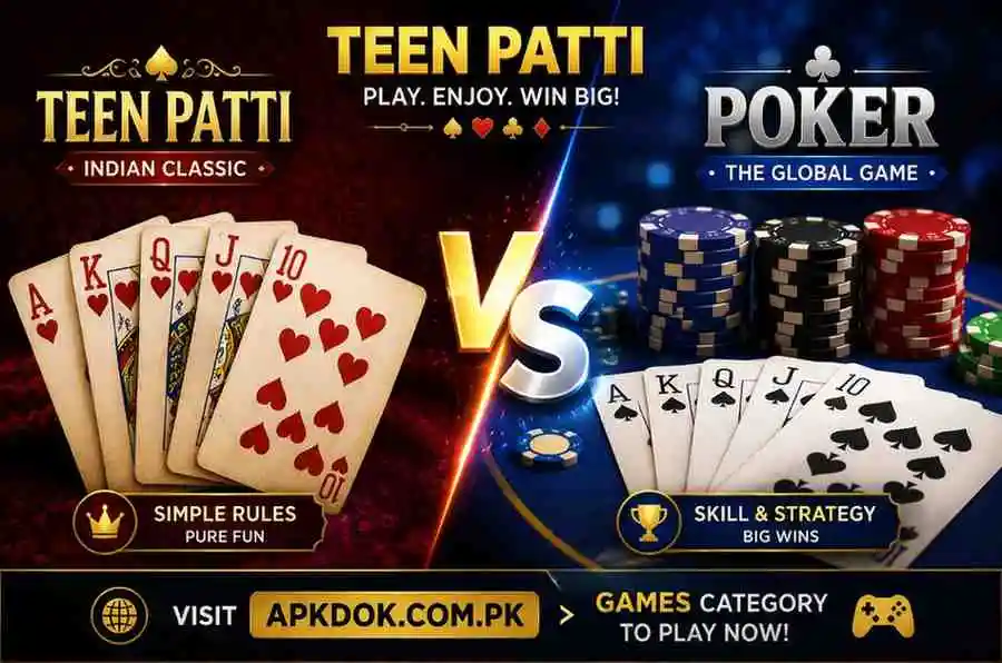 Teen Patti vs Poker